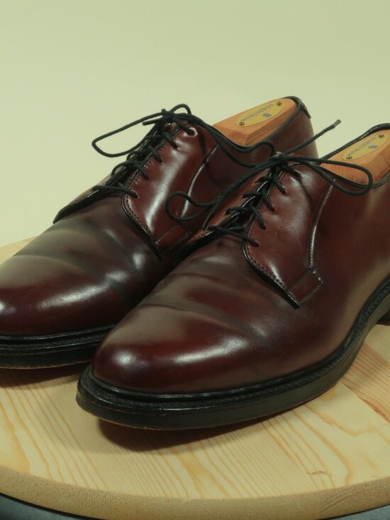 Allen Edmonds Leeds Shell Cordovan Dress Shoes Mens 8.5D Brown PTB